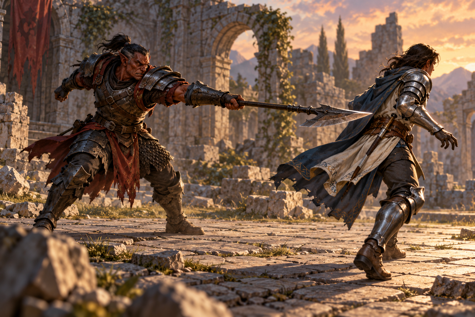 A hobgoblin makes an opportunity attack as an adventurer leaves its reach