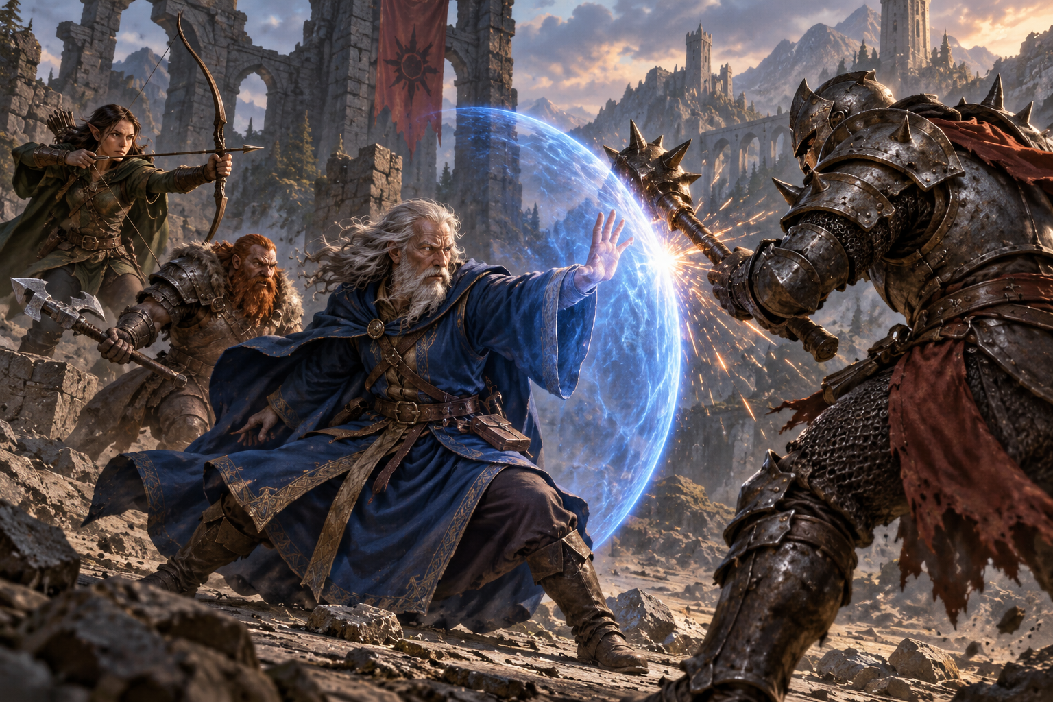 A wizard spends an action defending with Blade Ward