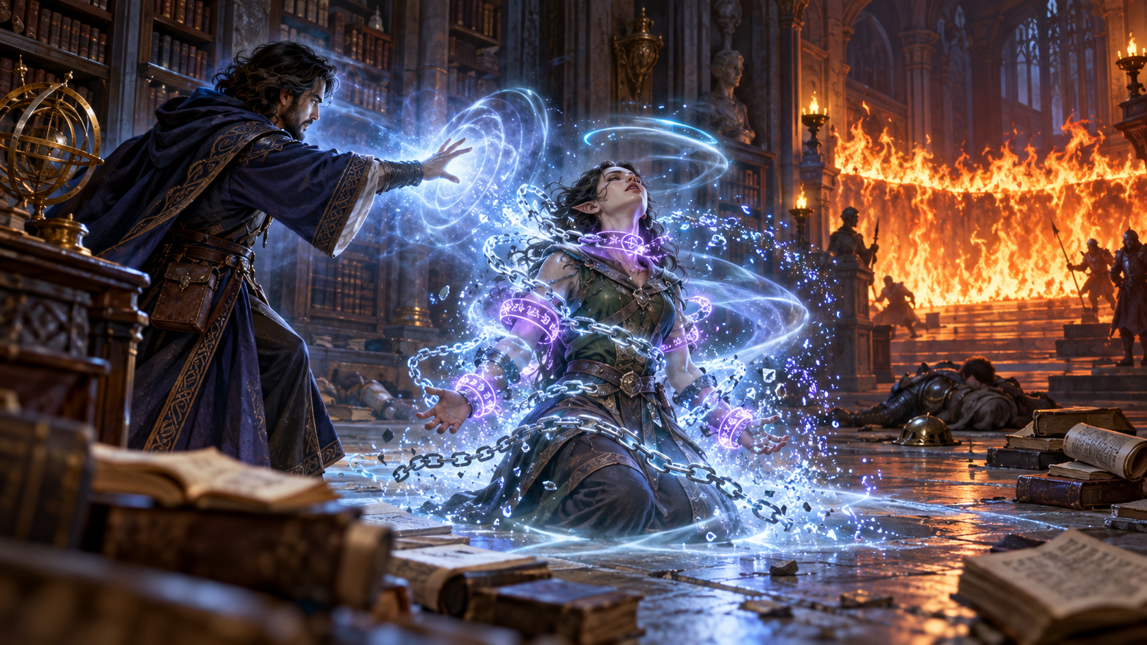 Dispel Magic removing several ongoing spells from an ally