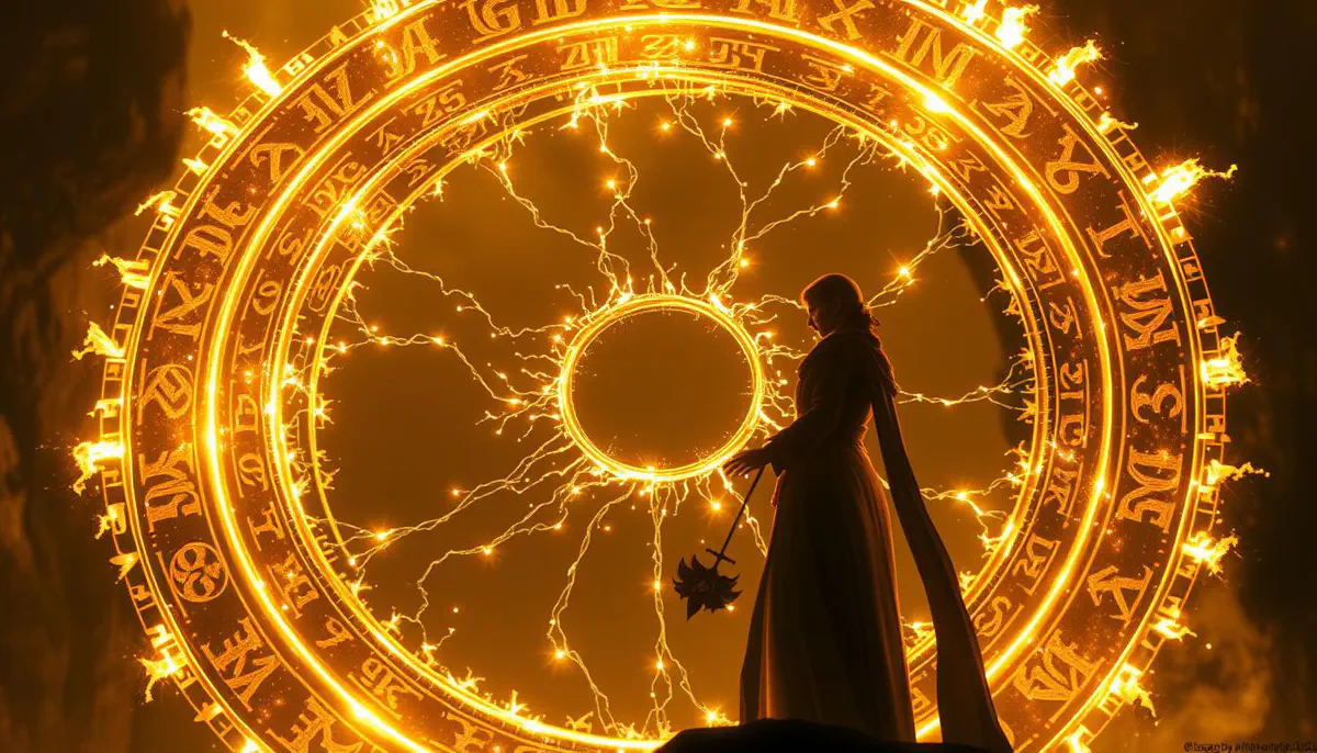 Two allies connected by the protective magic of Warding Bond